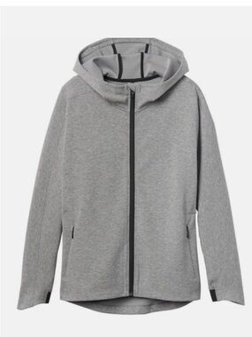 Athleta Modern Life Hoodie Jacket, Light Grey Heather SIZE S